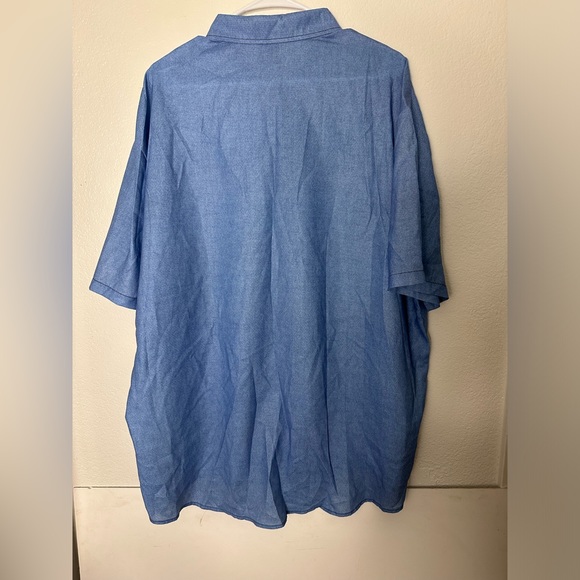 HARDADDY Short Sleeve Men’s Bowling Shirt Size 2XL Blue NWT - Picture 2 of 4